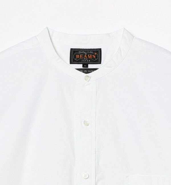 BEAMS PLUS「BEAMS PLUS / Band Collar 120/3 Broad Classic Fit」|シャツ・ブラウス|