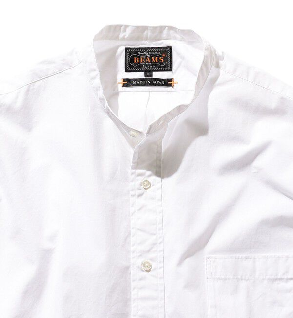 BEAMS PLUS「BEAMS PLUS / Band Collar 120/3 Broad Classic Fit」|シャツ・ブラウス|