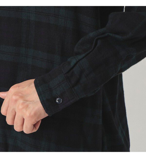 BEAMS「ワイドフィット チェック プルオーバーシャツ」|シャツ・ブラウス|