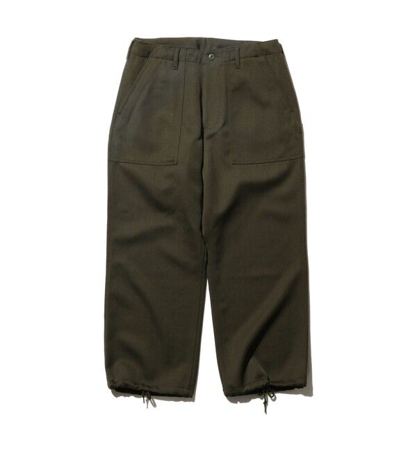 BEAMS PLUS「MIL Utility Trousers Wool Elastic」|チノ|GREEN