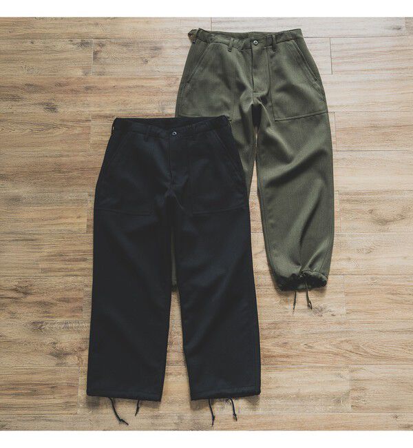 BEAMS PLUS「MIL Utility Trousers Wool Elastic」|チノ|