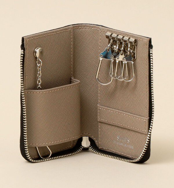 SHIPS「【WEB限定】SHIPS: 【SAFFIANO LEATHER】 2トーン キーケース」|その他|