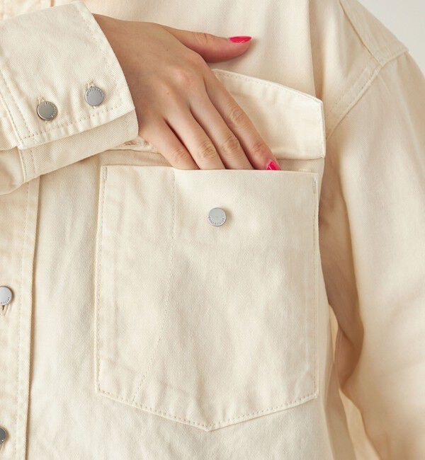 quaranciel「quaranciel:〈洗濯機可能〉オーバー サイズ ポケット ツイル シャツ」|シャツ・ブラウス|