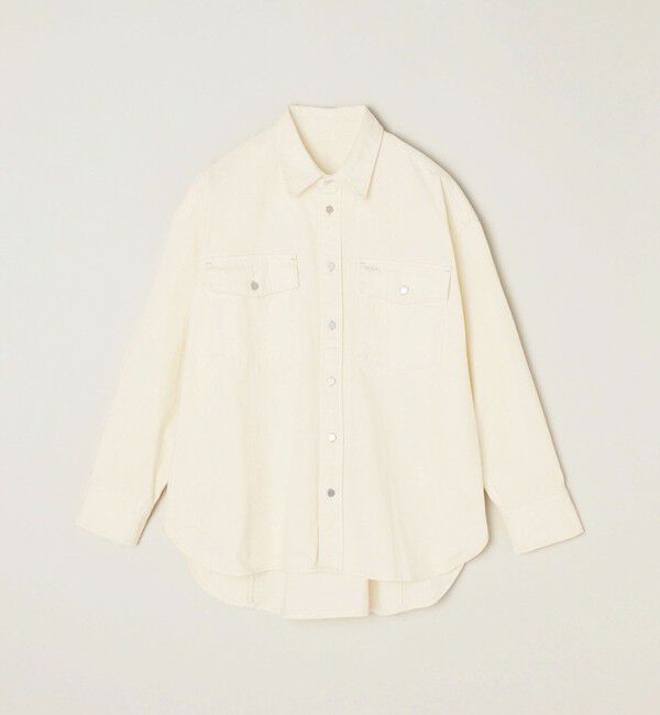 quaranciel「quaranciel:〈洗濯機可能〉オーバー サイズ ポケット ツイル シャツ」|シャツ・ブラウス|