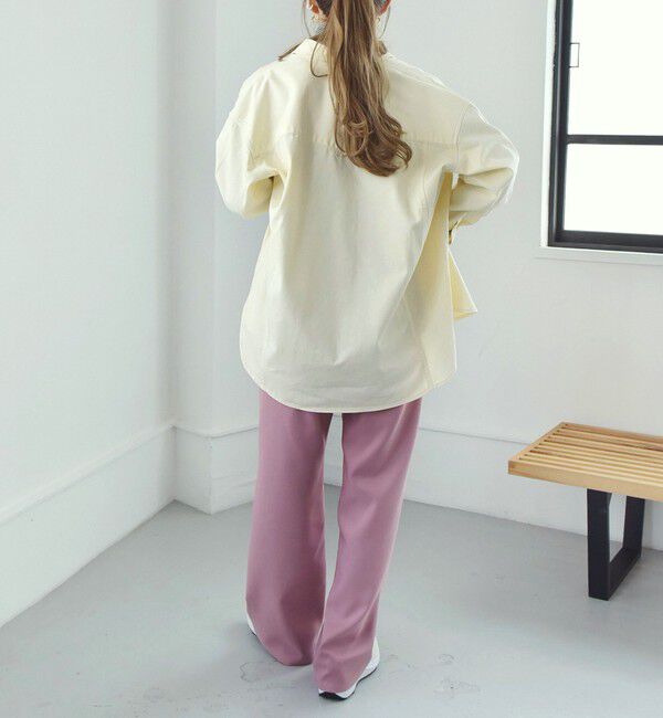 quaranciel「quaranciel:〈洗濯機可能〉オーバー サイズ ポケット ツイル シャツ」|シャツ・ブラウス|