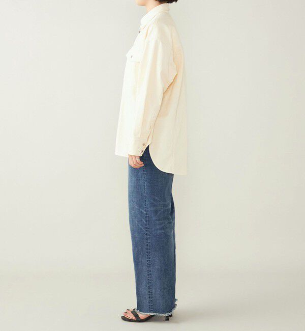 quaranciel「quaranciel:〈洗濯機可能〉オーバー サイズ ポケット ツイル シャツ」|シャツ・ブラウス|