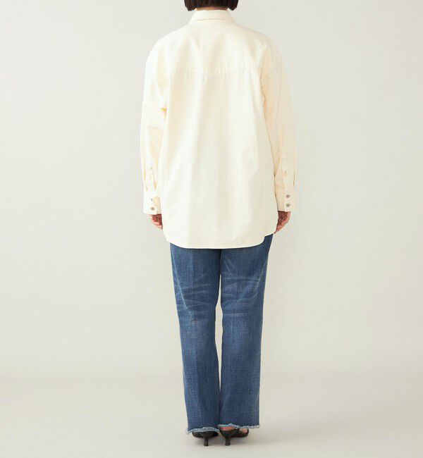 quaranciel「quaranciel:〈洗濯機可能〉オーバー サイズ ポケット ツイル シャツ」|シャツ・ブラウス|