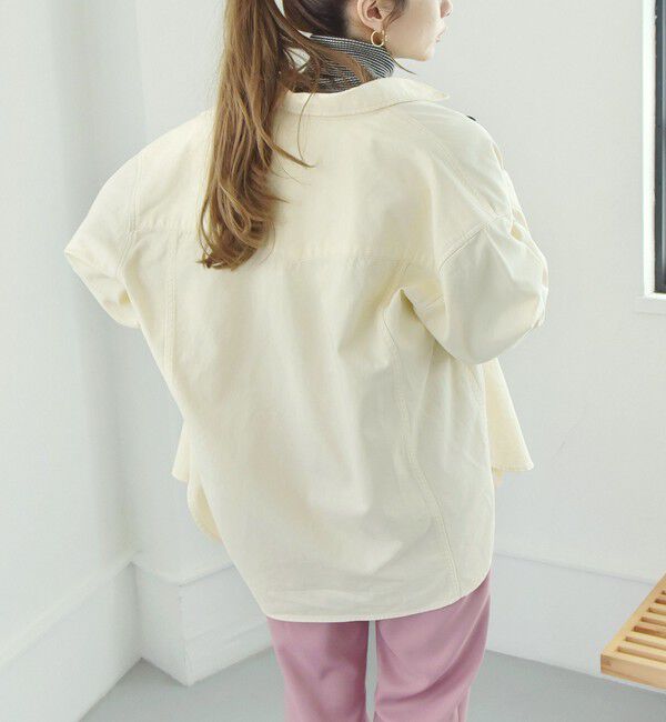 quaranciel「quaranciel:〈洗濯機可能〉オーバー サイズ ポケット ツイル シャツ」|シャツ・ブラウス|