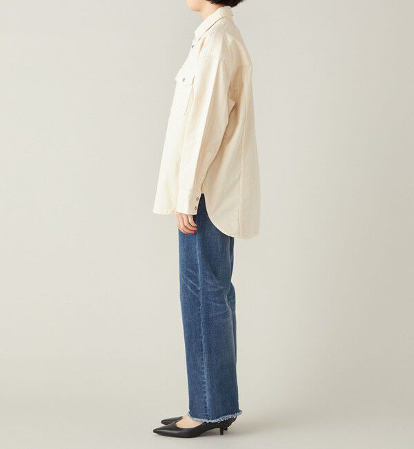 quaranciel「quaranciel:〈洗濯機可能〉オーバー サイズ ポケット ツイル シャツ」|シャツ・ブラウス|
