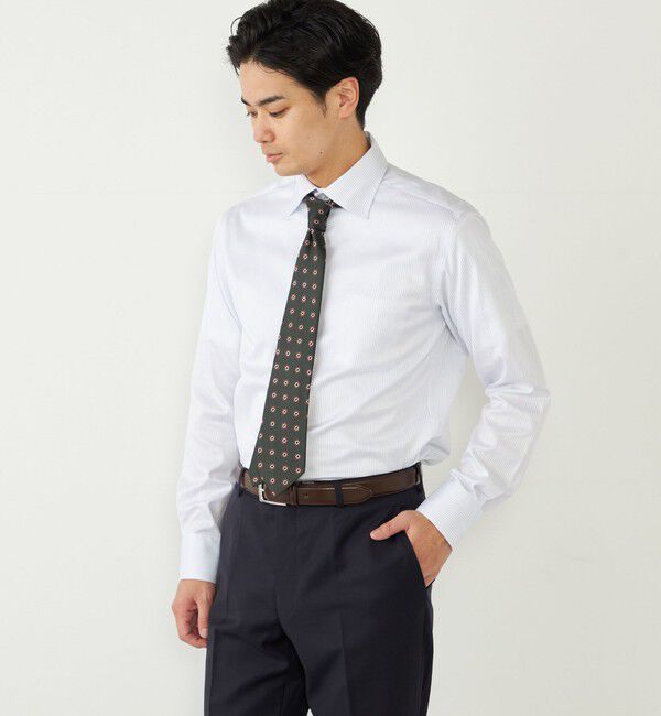 SHIPS Colors 「SHIPS Colors: ストライプ ワイドカラー ドレスシャツ」|シャツ・ブラウス|