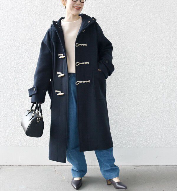 SHIPS any「SHIPS any: メルトン ロング ダッフル コート」|ダッフルコート|