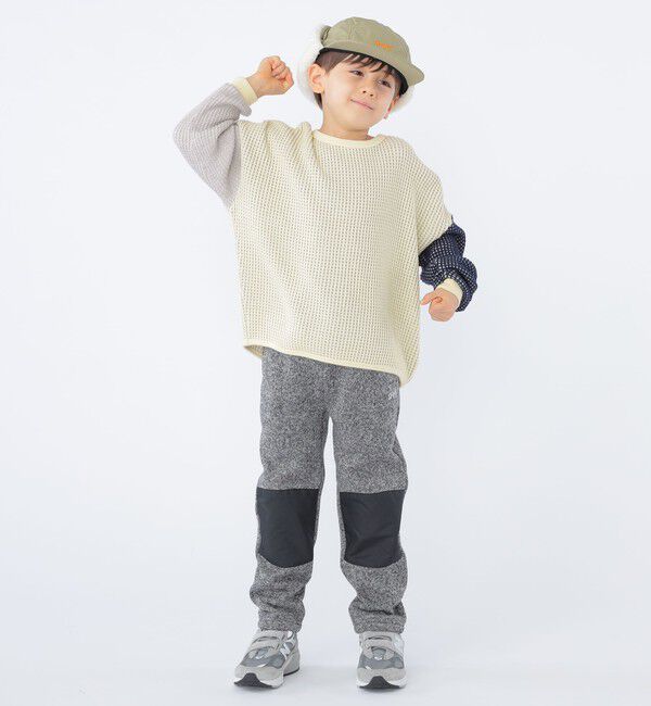 SHIPS KIDS「SHIPS KIDS:100～130cm / ポコポコ ワッフル 長袖 カットソー」|Tシャツ・カットソー|