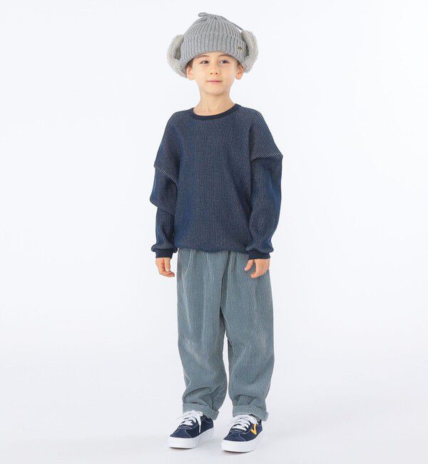 SHIPS KIDS「SHIPS KIDS:100～130cm / ポコポコ ワッフル 長袖 カットソー」|Tシャツ・カットソー|