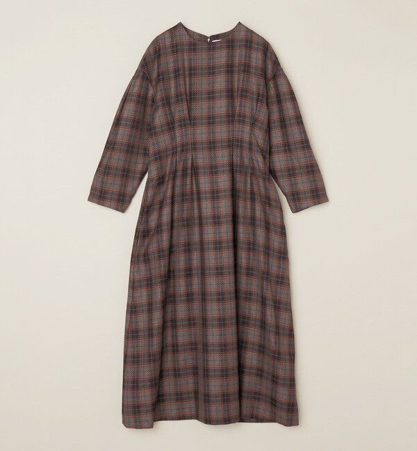 quaranciel「quaranciel:〈手洗い可能〉チェック シェイプ ワンピース」|ワンピース|