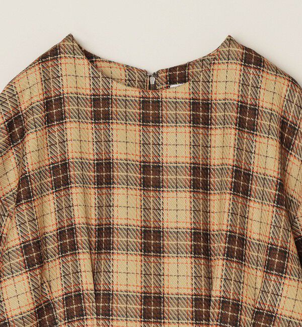 quaranciel「quaranciel:〈手洗い可能〉チェック シェイプ ワンピース」|ワンピース|