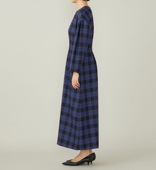 quaranciel「quaranciel:〈手洗い可能〉チェック シェイプ ワンピース」|ワンピース|