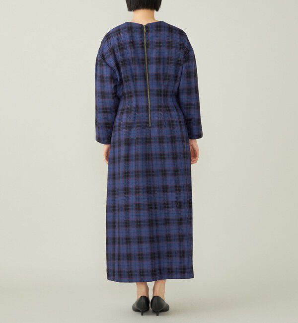 quaranciel「quaranciel:〈手洗い可能〉チェック シェイプ ワンピース」|ワンピース|