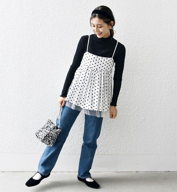 SHIPS any「bon_meur: フラワー エンブロイダリー キャミ ブラウス」|シャツ・ブラウス|