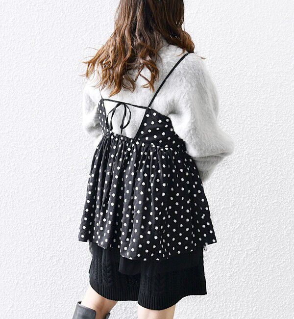 SHIPS any「bon_meur: フラワー エンブロイダリー キャミ ブラウス」|シャツ・ブラウス|