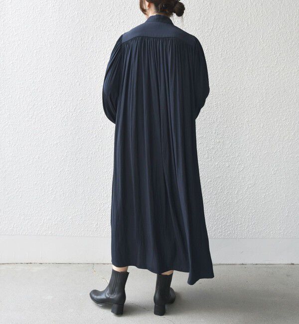 SHIPS for women「little black:〈手洗い可能〉カッセン ボリューム ワンピース（セレモニー対応可）」|ワンピース|