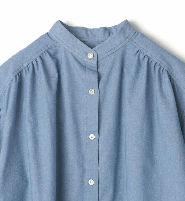 SHIPS for women「* 〈手洗い可能〉クロップド ギャザー シャツ ◇」|シャツ・ブラウス|