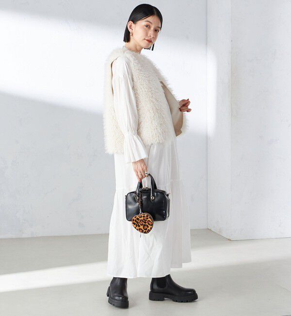 SHIPS for women「〈手洗い可能〉コットン シルク ローン ティアード ワンピース」|ワンピース|