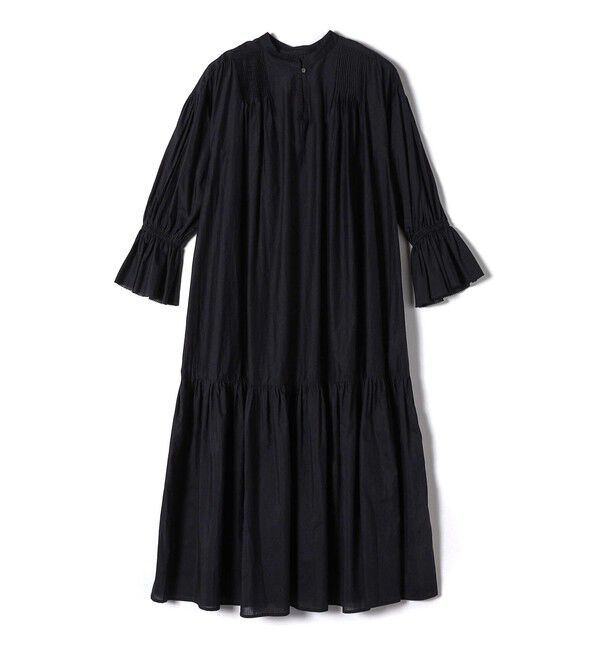 SHIPS for women「〈手洗い可能〉コットン シルク ローン ティアード ワンピース」|ワンピース|