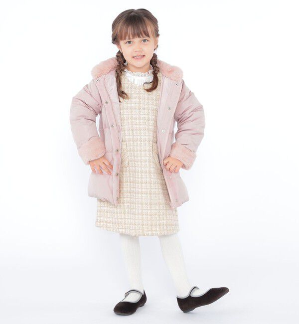 SHIPS KIDS「SHIPS KIDS:100～130cm /〈手洗い可能〉リバティ リサイクル ロング ダウン」|ダウン|