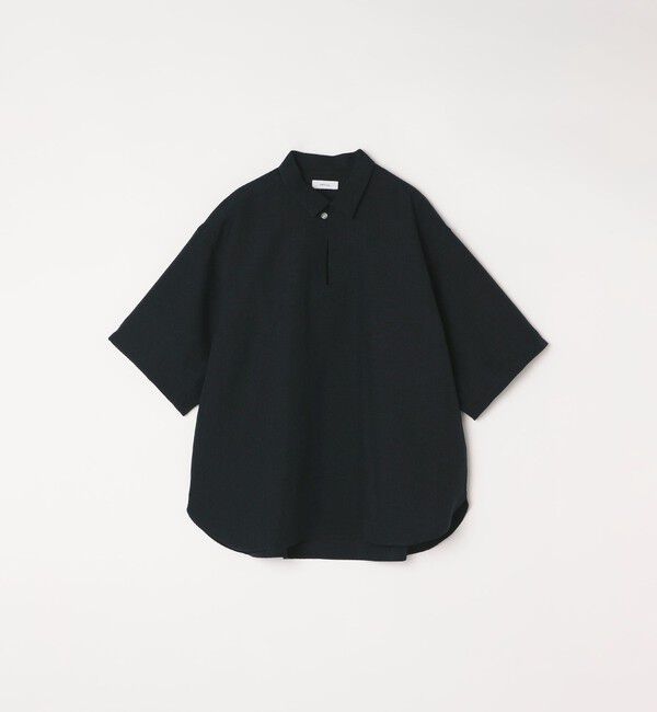 SHIPS any「SHIPS any:〈洗濯機可能〉リネンライク スキッパー プルオーバーシャツ(セットアップ対応)◇」|シャツ・ブラウス|