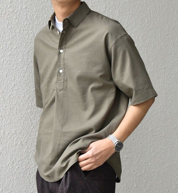 SHIPS any「SHIPS any:〈接触冷感/遮熱等〉ハイブリッドリネン プルオーバー シャツ(セットアップ対応)◇」|シャツ・ブラウス|