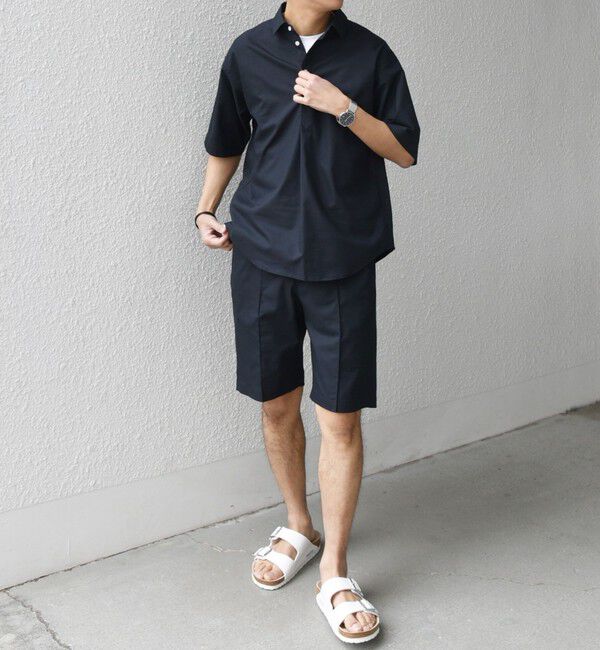 SHIPS any「SHIPS any:〈接触冷感/遮熱等〉ハイブリッドリネン プルオーバー シャツ(セットアップ対応)◇」|シャツ・ブラウス|