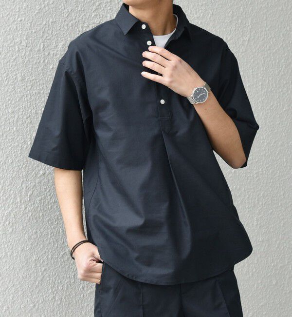 SHIPS any「SHIPS any:〈接触冷感/遮熱等〉ハイブリッドリネン プルオーバー シャツ(セットアップ対応)◇」|シャツ・ブラウス|