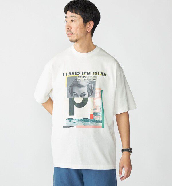 SHIPS「STUDIO BLANCHE: キリマンジャロ ワークス プリント Tシャツ」|Tシャツ・カットソー|