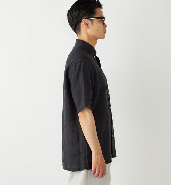 SHIPS Colors 「SHIPS Colors:リネン ボタンダウン ショートスリーブ シャツ」|シャツ・ブラウス|