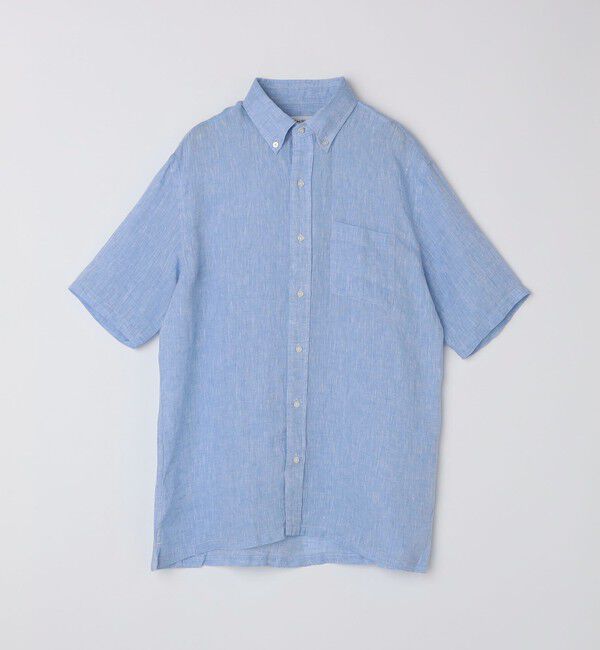 SHIPS Colors 「SHIPS Colors:リネン ボタンダウン ショートスリーブ シャツ」|シャツ・ブラウス|