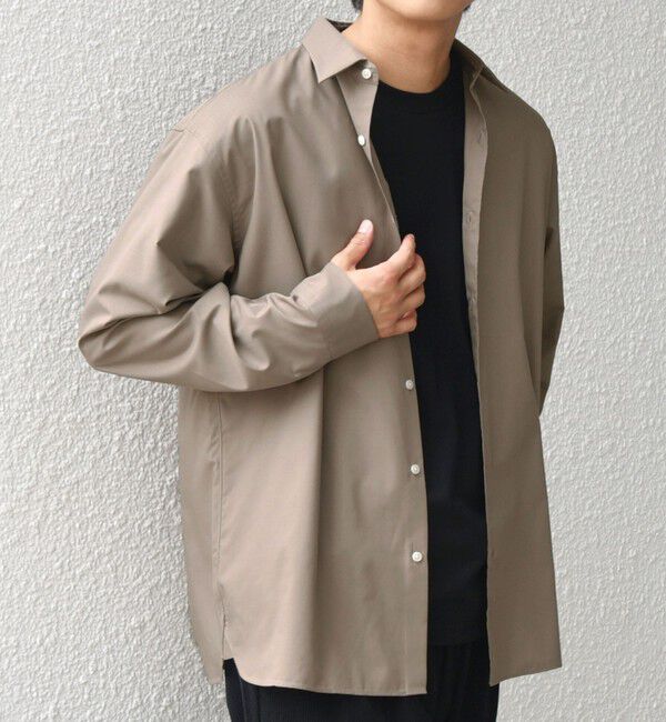 SHIPS any「SHIPS any: LIM BLESS ソリッド/ストライプ レギュラーカラー シャツ(セットアップ対応)◇」|シャツ・ブラウス|