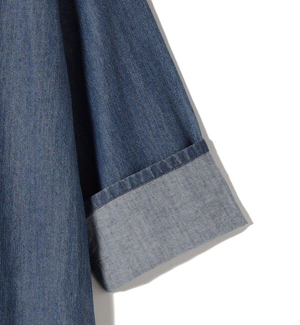 SHIPS for women「【WEB限定】〈洗濯機可能〉スキッパー デニム ワンピース」|ワンピース|