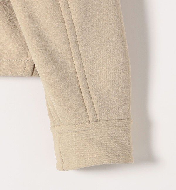 quaranciel「quaranciel:〈洗濯機可能〉ダンボール 裏起毛 ノーカラー コクーン ショート ブルゾン」|ブルゾン・スタジャン|