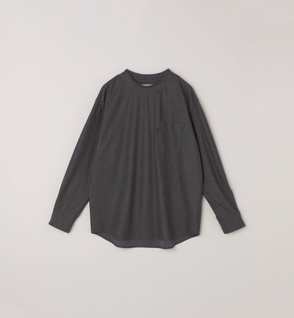 SHIPS any「SHIPS any: 360&deg; THE CIRCLE STRETCH ジャガード ジャージー ポケット Tシャツ(ロンT/セットアップ対応)◇」|Tシャツ・カットソー|