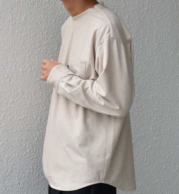 SHIPS any「SHIPS any: 360&deg; THE CIRCLE STRETCH ジャガード ジャージー ポケット Tシャツ(ロンT/セットアップ対応)◇」|Tシャツ・カットソー|