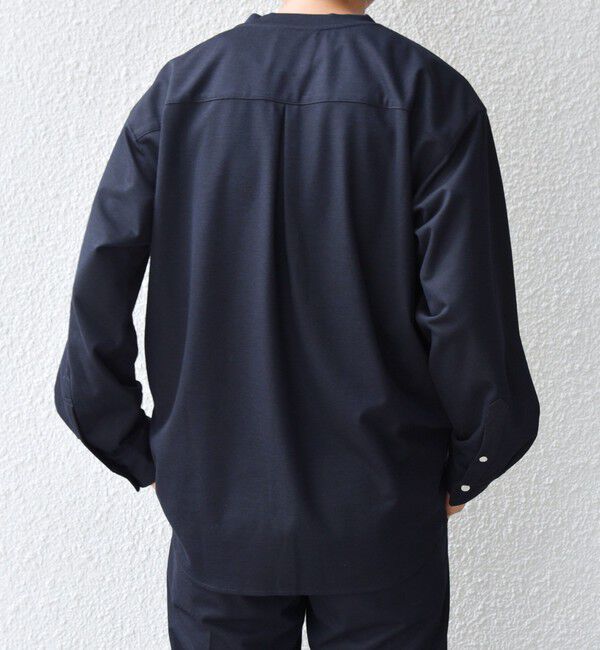 SHIPS any「SHIPS any: 360&deg; THE CIRCLE STRETCH ジャガード ジャージー ポケット Tシャツ(ロンT/セットアップ対応)◇」|Tシャツ・カットソー|