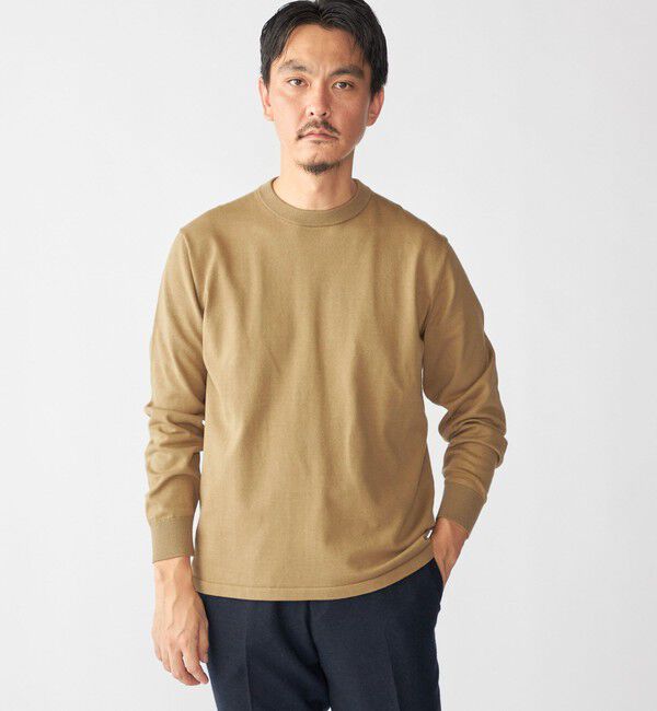 SHIPS「SHIPS:〈洗濯機可能〉コットン ウール TEXBRID(R) クルーネック プルオーバー ニット」|ニット・セーター|