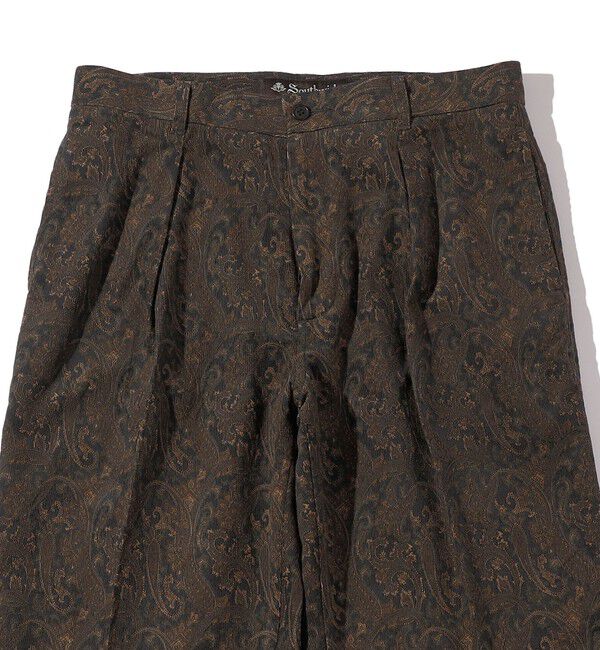 SHIPS「Southwick:〈セットアップ対応〉Gate Label プリント コーデュロイ スラックス」|スラックス|