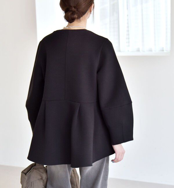 quaranciel「quaranciel:〈洗濯機可能〉ポンチ ペプラム スウェット プルオーバー」|スウェット・ジャージ|