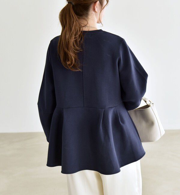 quaranciel「quaranciel:〈洗濯機可能〉ポンチ ペプラム スウェット プルオーバー」|スウェット・ジャージ|