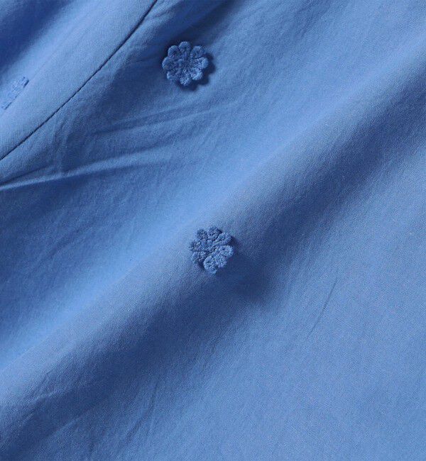 SHIPS any「【WEB限定】SHIPS any:〈洗濯機可能〉フラワー モチーフ ペプラム ギャザー シャツ ブラウス」|シャツ・ブラウス|