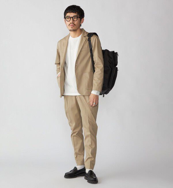 SHIPS「【WEB限定】SHIPS:〈洗濯機可能〉サテンストレッチ セットアップ」|スーツ|