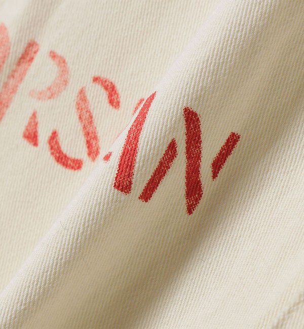 SHIPS any「《予約》【SHIPS any別注】PAYDAY:〈洗濯機可能〉ステンシル ロゴ プリント オーバーオール」|オールインワン|