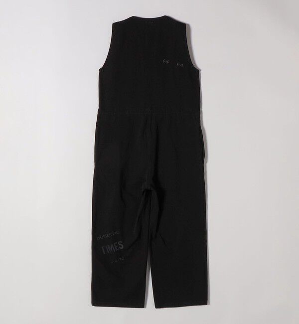 SHIPS any「《予約》【SHIPS any別注】PAYDAY:〈洗濯機可能〉ステンシル ロゴ プリント オーバーオール」|オールインワン|