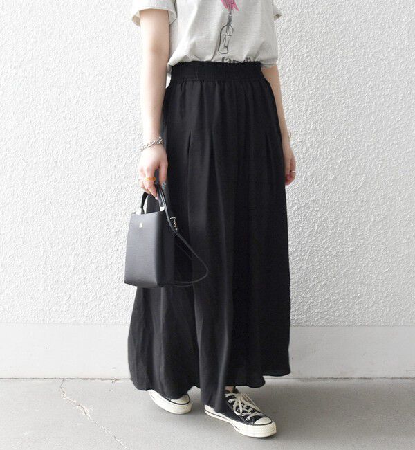 SHIPS any「《予約》SHIPS any:〈手洗い可能〉ギャザー ガウチョ イージー パンツ」|その他|